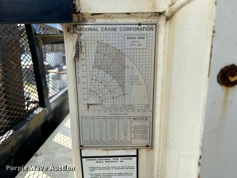 image for item DI7904 1990 Ford F800  crane truck