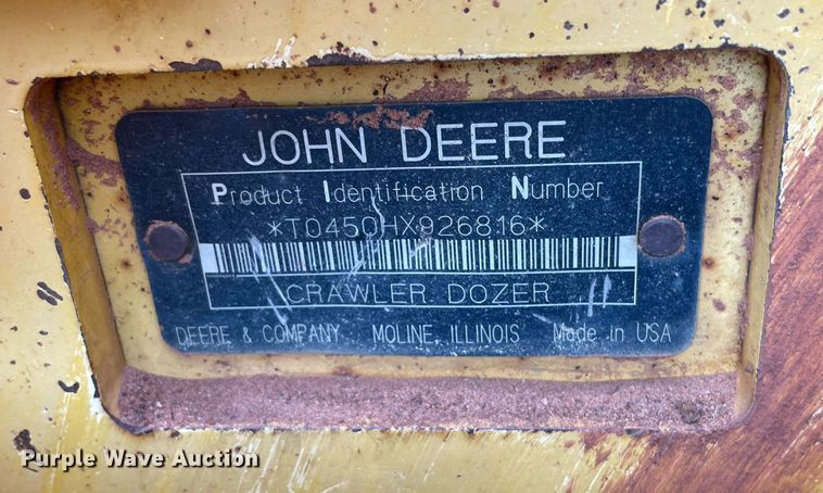 image for item DM0299 2004 John Deere 450H  dozer