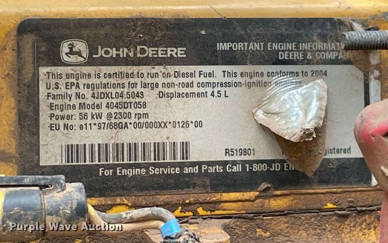 image for item DM0308 2004 John Deere 310G  backhoe