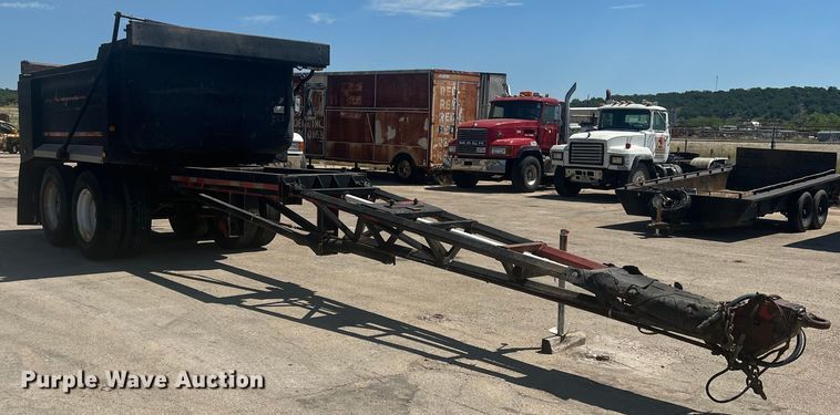 image for item DN3099 1996 Clement  end dump pup trailer