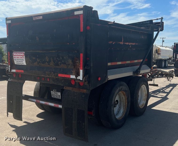 image for item DN3099 1996 Clement  end dump pup trailer
