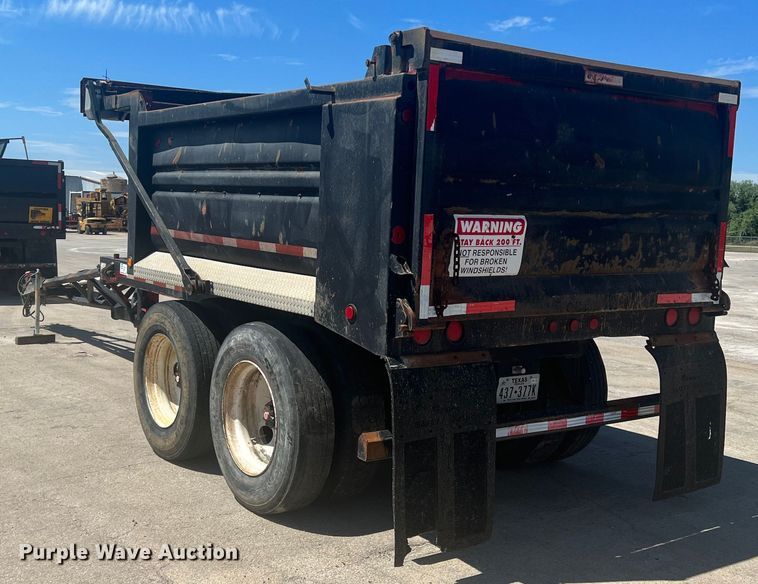 image for item DN3099 1996 Clement  end dump pup trailer