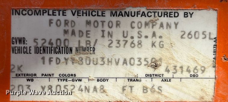 image for item DP0538 1987 Ford L8000  log loader truck