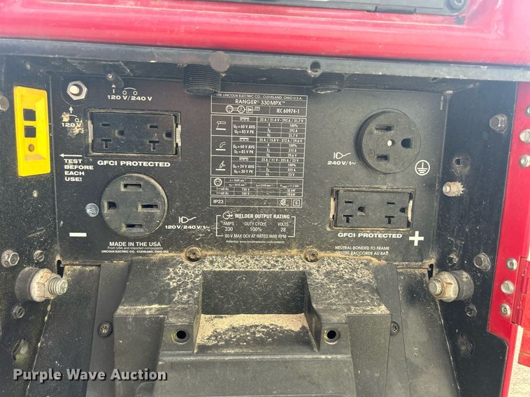 image for item DQ0856 Lincoln Electric Ranger 330MPX  welder/generator