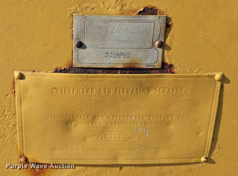 image for item DQ1804 1974 Caterpillar 613B  elevating scraper