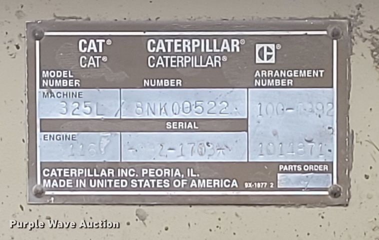 image for item DQ7475 1993 Caterpillar 325L  long reach excavator