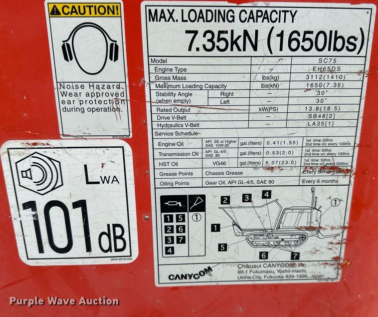 image for item DS2103 2016 Canycom SC75  concrete buggy