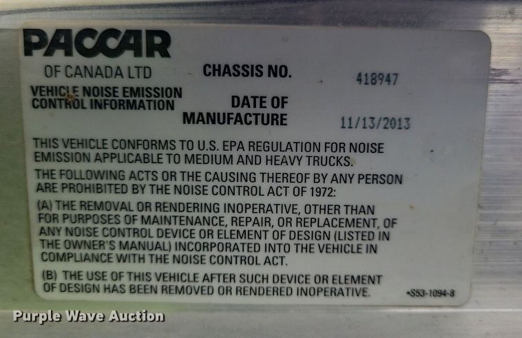 image for item JO9284 2014 Kenworth T370  utility / service truck