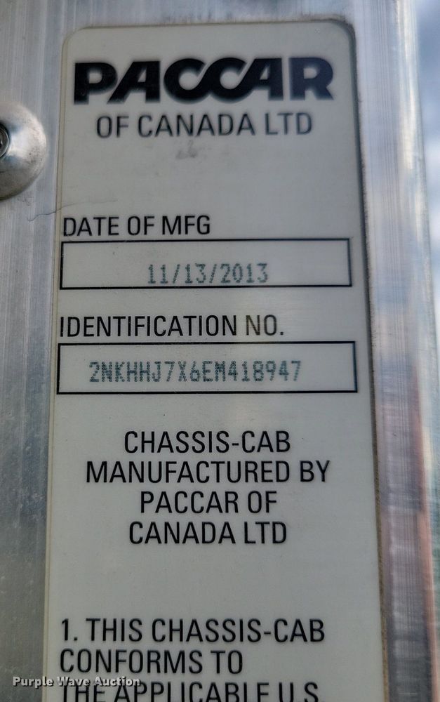 image for item JO9284 2014 Kenworth T370  utility / service truck