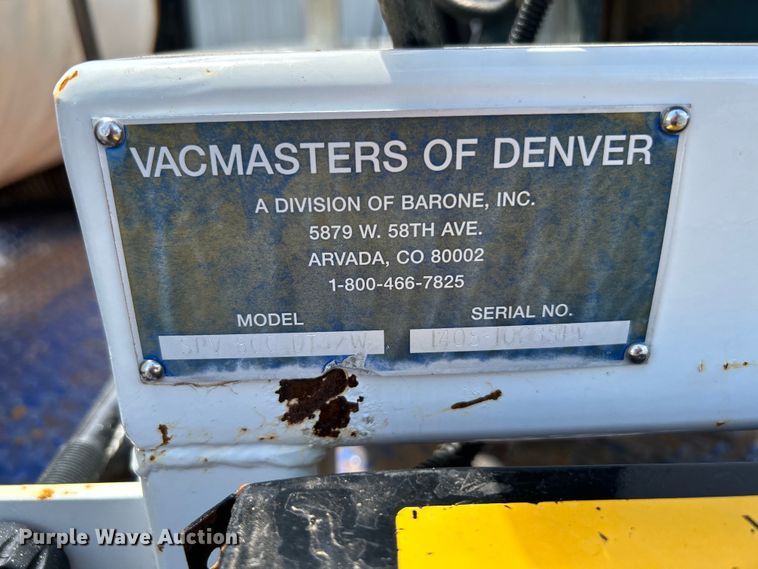 image for item KW9157 2014 Vacmasters SPV-800  vacuum excavator