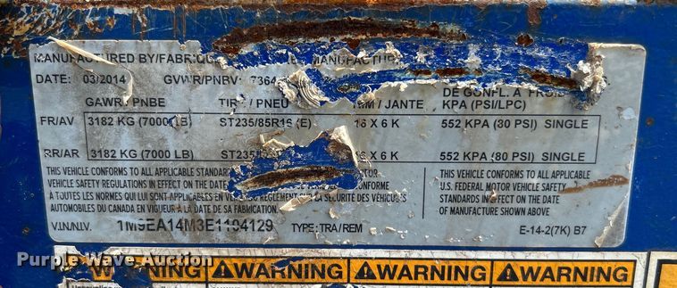 image for item KW9157 2014 Vacmasters SPV-800  vacuum excavator