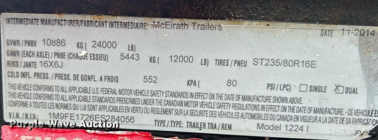 image for item KW9166 2014 Vermeer VX100XT-800AIR  vacuum excavator