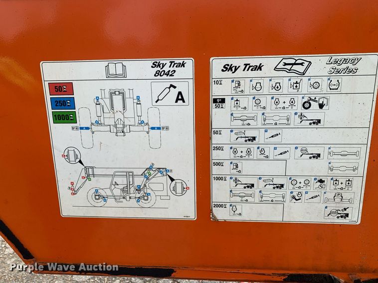 image for item LH9742 2006 Sky Trak 8042  telehandler