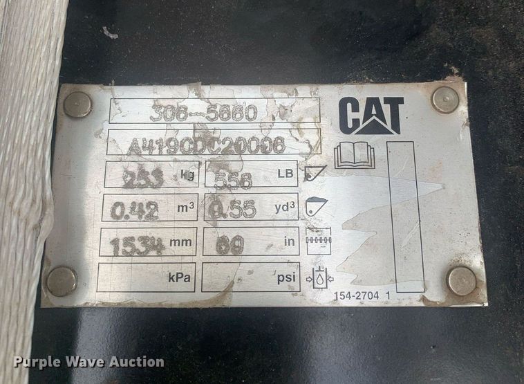 image for item LH9750 Caterpillar 306-5660  excavator bucket