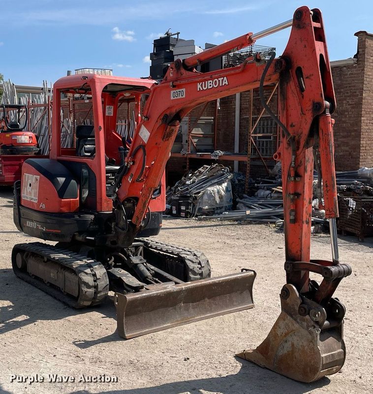 image for item LJ9780 2016 Kubota KX91-3S2  mini excavator