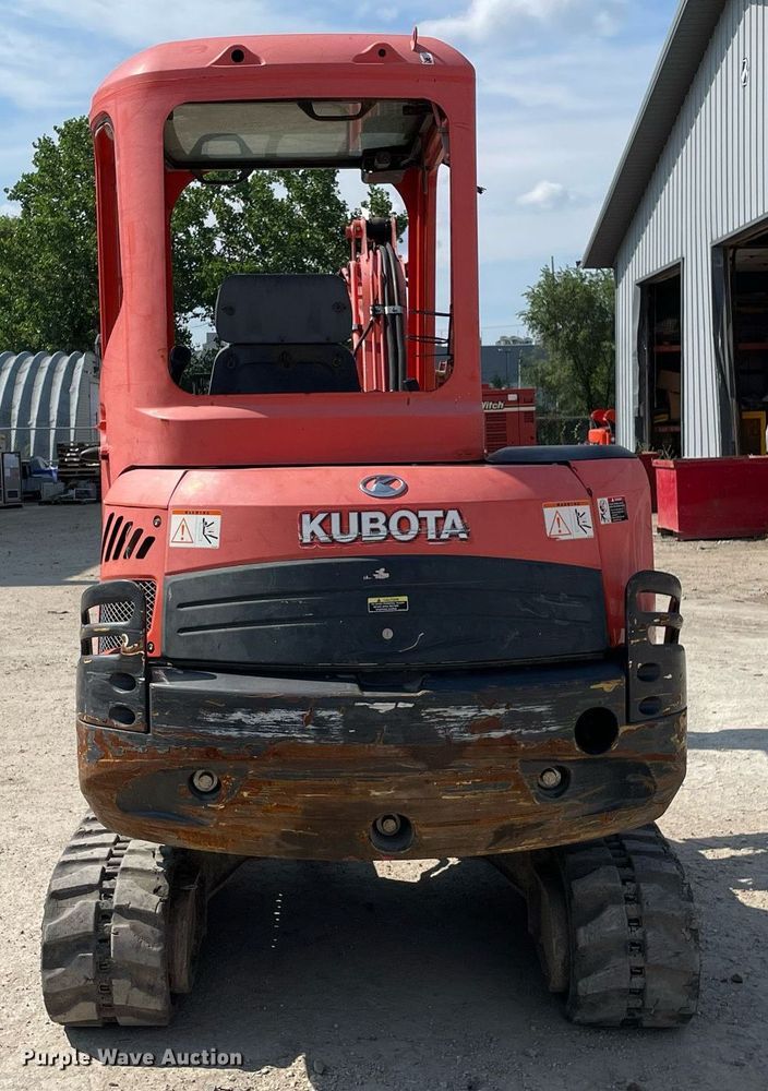 image for item LJ9780 2016 Kubota KX91-3S2  mini excavator