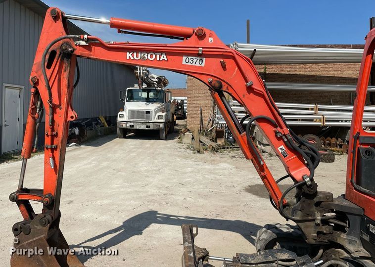image for item LJ9780 2016 Kubota KX91-3S2  mini excavator