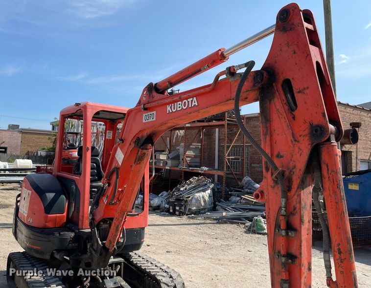 image for item LJ9780 2016 Kubota KX91-3S2  mini excavator