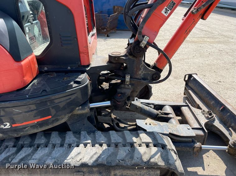 image for item LJ9780 2016 Kubota KX91-3S2  mini excavator