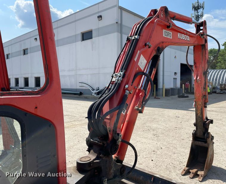 image for item LJ9780 2016 Kubota KX91-3S2  mini excavator