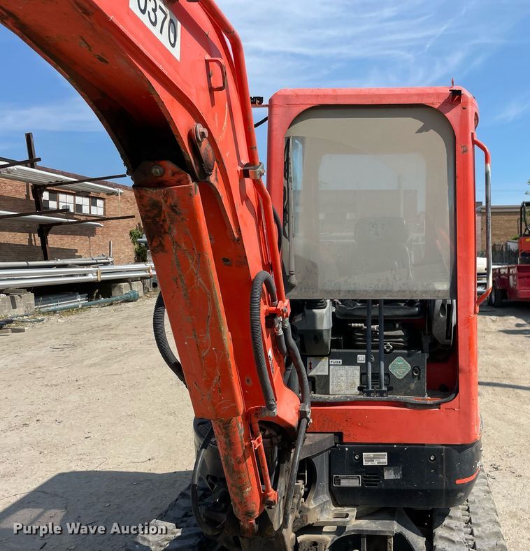 image for item LJ9780 2016 Kubota KX91-3S2  mini excavator