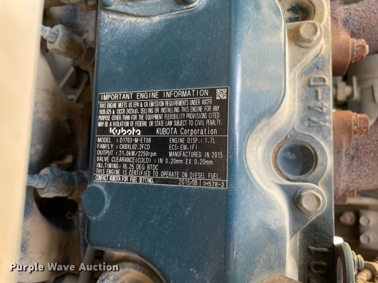 image for item LJ9780 2016 Kubota KX91-3S2  mini excavator