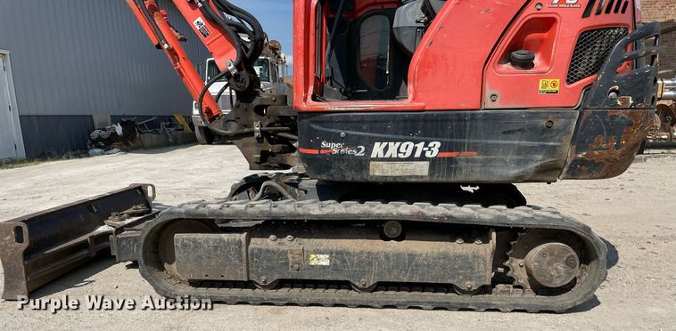 image for item LJ9780 2016 Kubota KX91-3S2  mini excavator