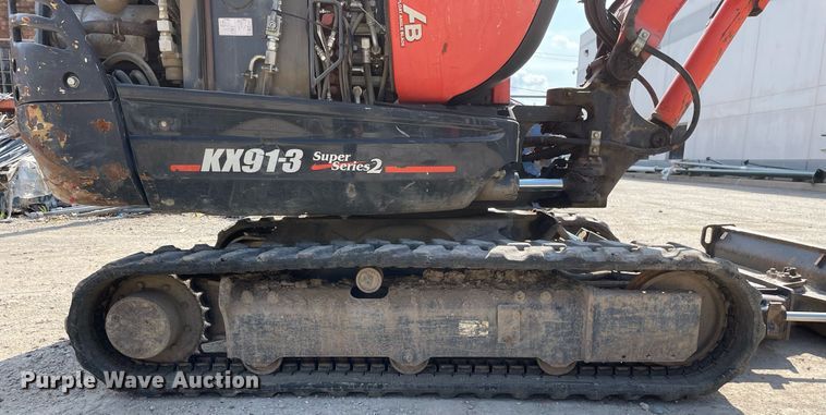 image for item LJ9780 2016 Kubota KX91-3S2  mini excavator
