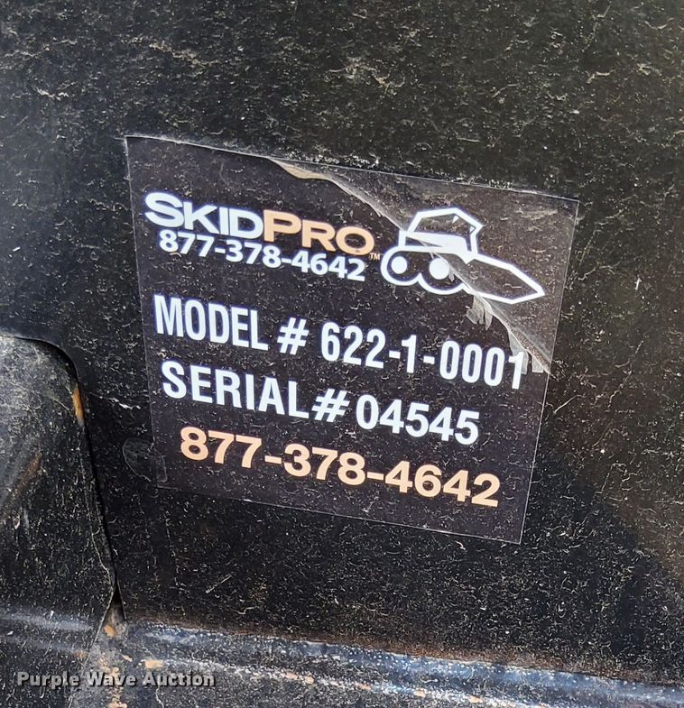 image for item LP9645 SkidPro 622-1-0001  skid steer backhoe