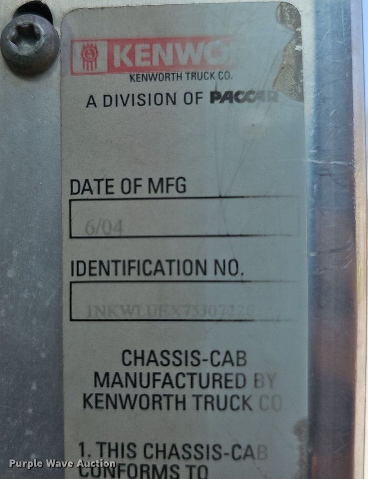 image for item LW9570 2005 Kenworth W900  ready mix truck