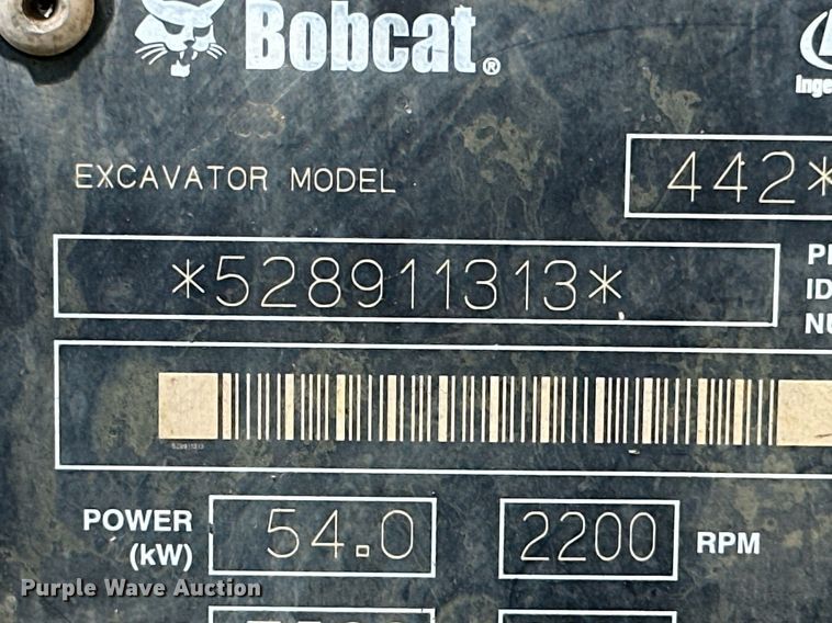 image for item MB9692 2006 Bobcat 442  mini excavator