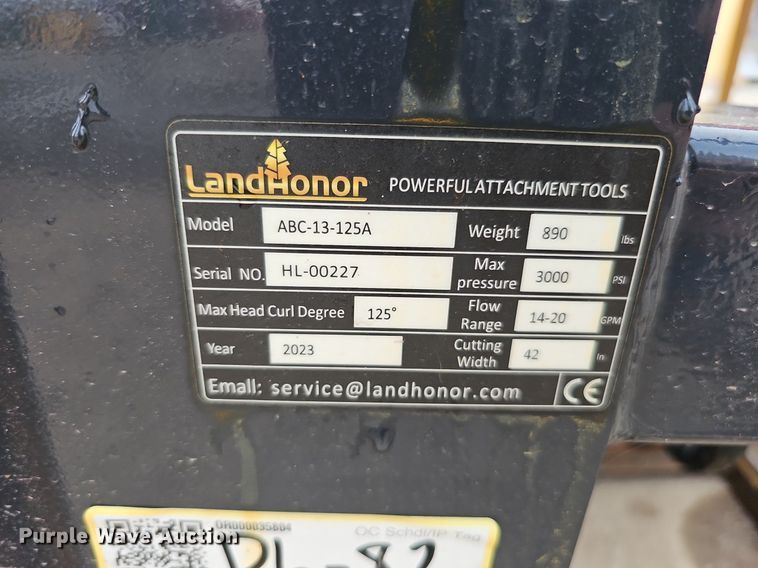 image for item MD9941 2023 Land Honor ABC-13-125A  44" W brush cutter