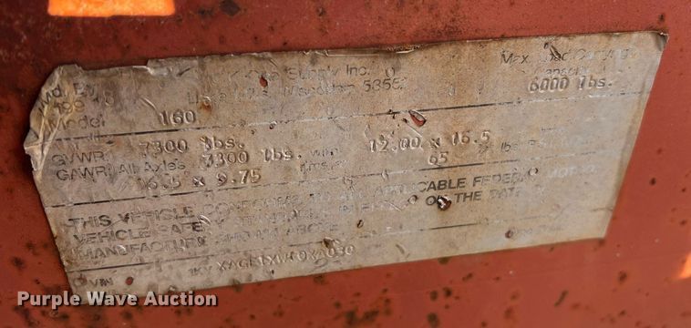 image for item NA9005 1998 Kdee 160  reel trailer