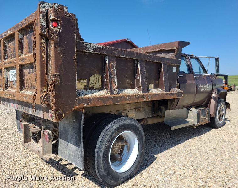 image for item NX9632 1974 GMC 6500  Crew Cab dump truck