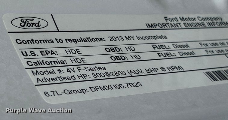 image for item OK9656 2013 Ford F550 Super Duty  bucket truck