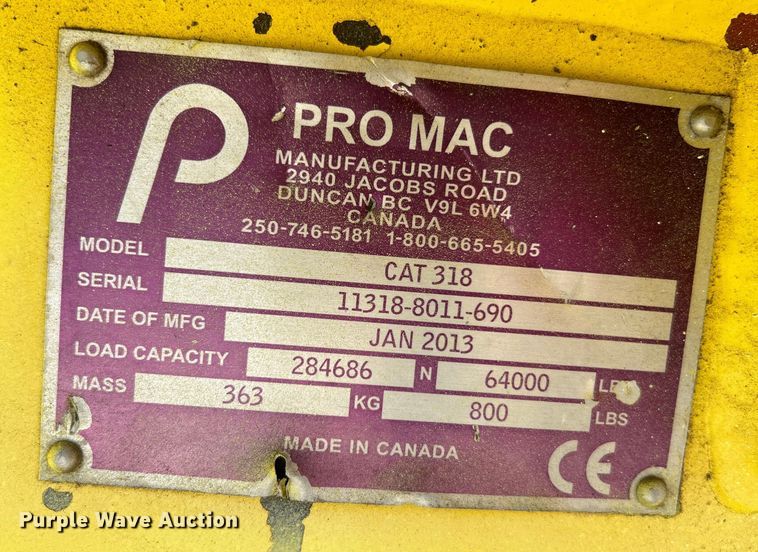 image for item OK9668 2013 Pro Mac 34 CFH III  mulcher