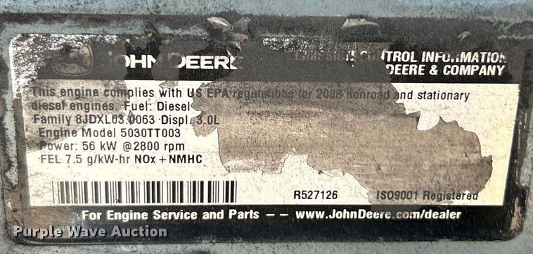 image for item OK9699 2009 John Deere 304J  wheel loader