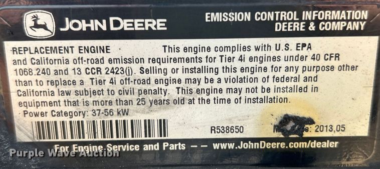 image for item OK9700 2010 John Deere 304J  wheel loader