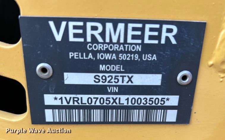 image for item OK9713 2020 Vermeer S925TX  compact utility loader