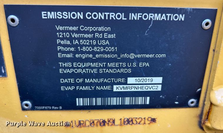 image for item OK9715 2020 Vermeer SC30TX  stump grinder