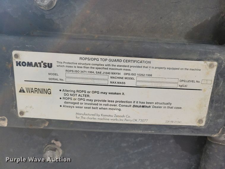 image for item DA7218 2004 Ditch Witch MX352  mini excavator