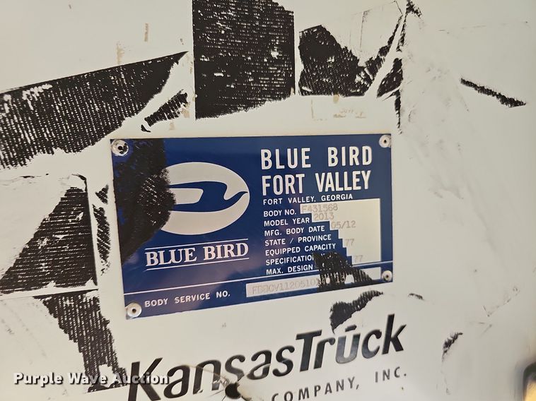 image for item DK1946 2013 Blue Bird Vision  school bus