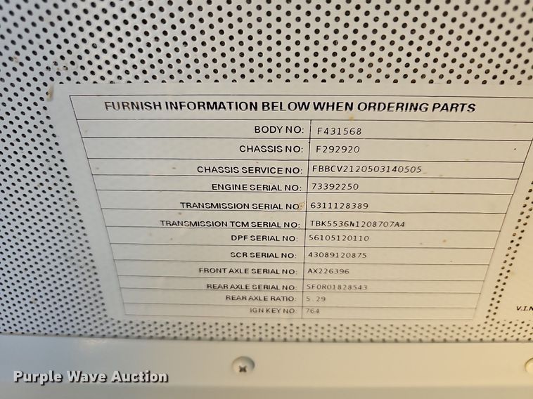 image for item DK1946 2013 Blue Bird Vision  school bus