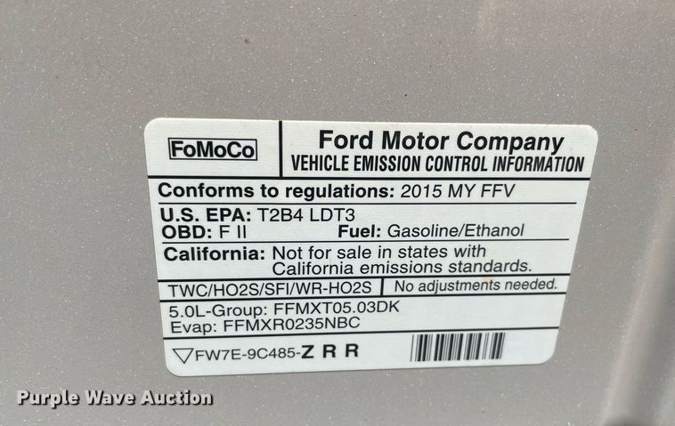 image for item DM0310 2015 Ford F150  SuperCrew pickup truck