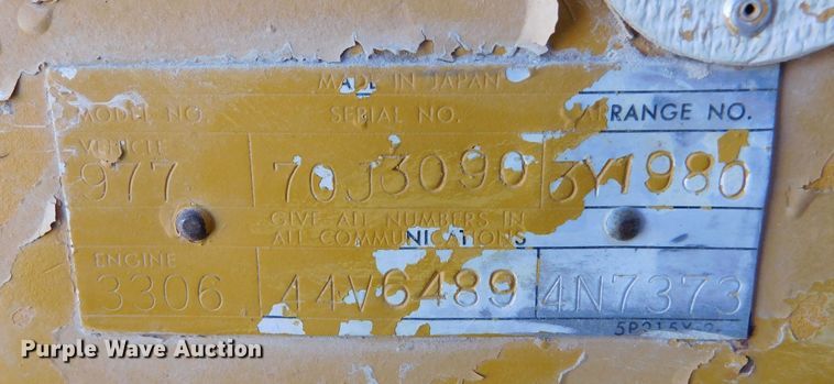 image for item DM2589 1975 Caterpillar 977L  track loader