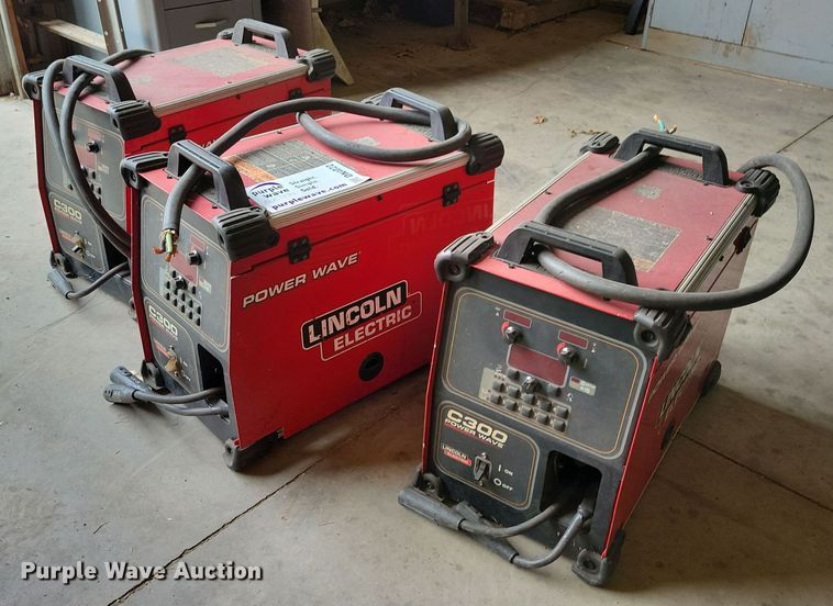 image for item DN4022 (3) Lincoln C300 Powerwave welders