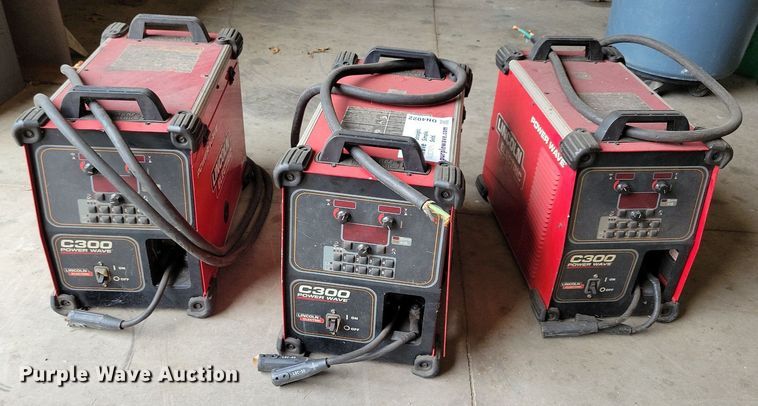 image for item DN4022 (3) Lincoln C300 Powerwave welders