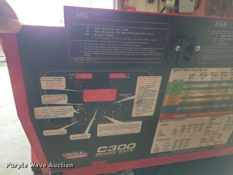 image for item DN4022 (3) Lincoln C300 Powerwave welders