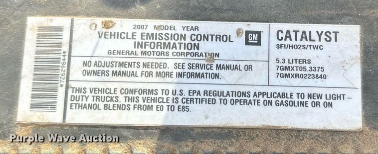 image for item DN4714 2007 Chevrolet Silverado 1500  pickup truck