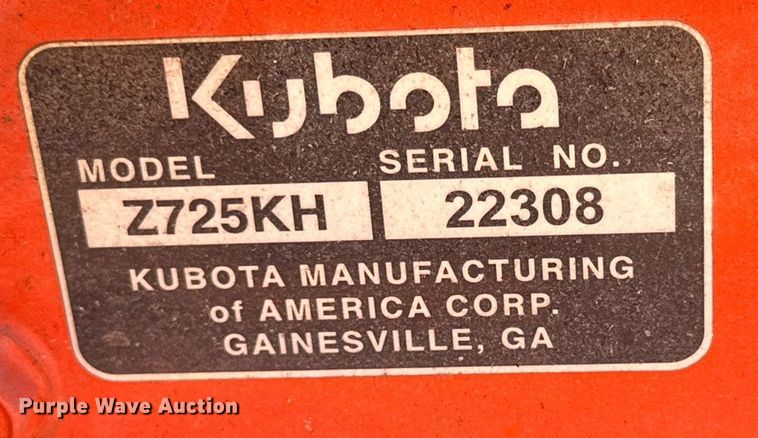 image for item DN4726 Kubota Z725KH  ZTR lawn mower